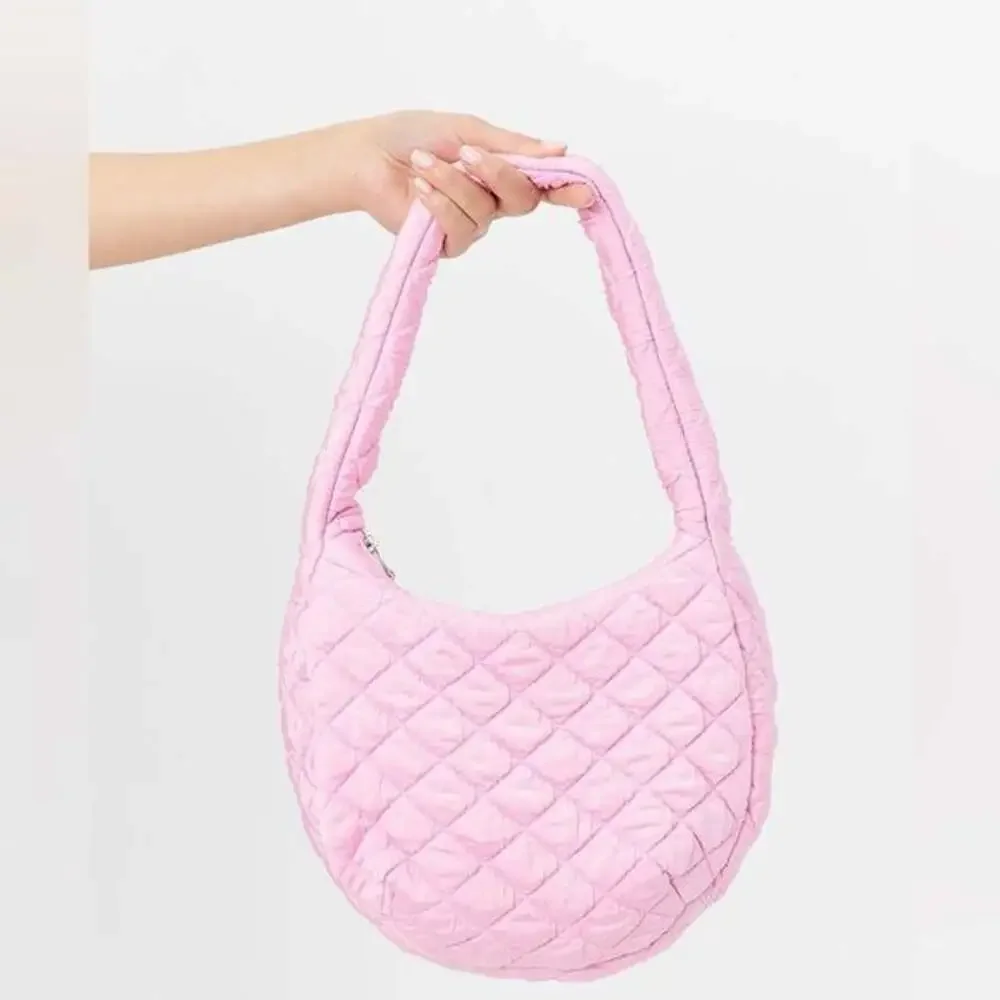 Puff Bag in Baby Pink FRANKIES BIKINIS